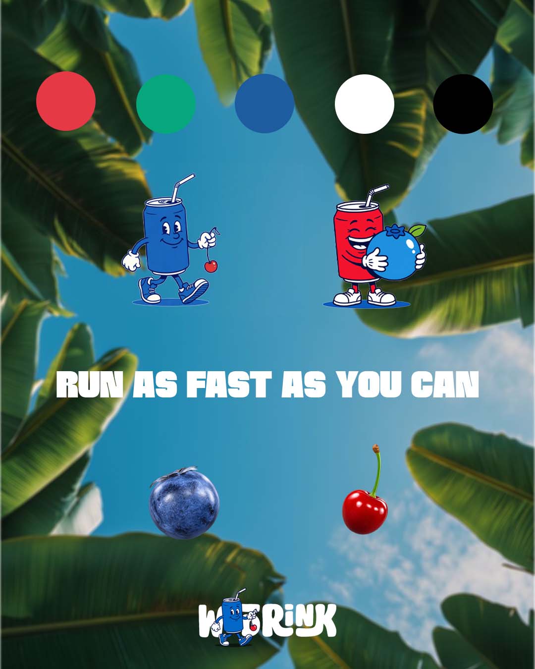 Official WDRINK palette and asset board